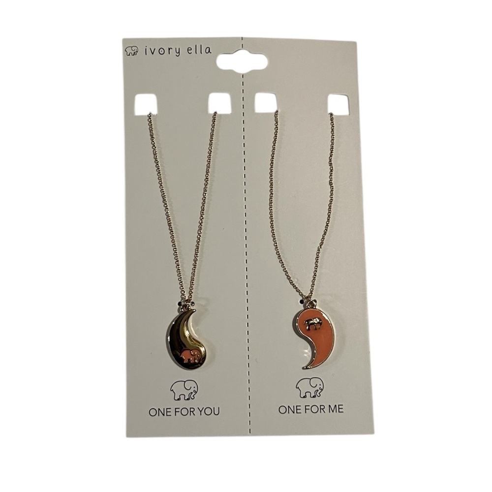 Ivory Ella Yin Yang Necklace Set